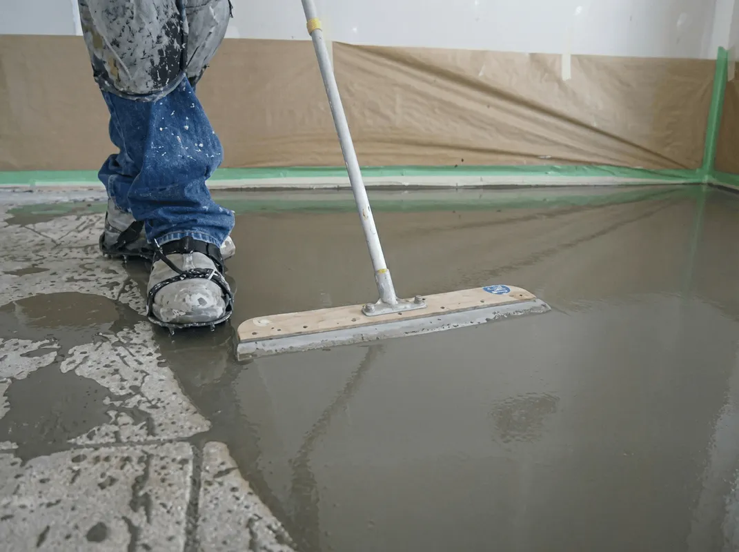Uneven floor being professionally repaired in Clearwater, FL